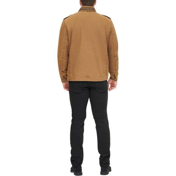 NEW Levi's Men’s Washed Cotton Military Jacket sz Small beige - Picture 3 of 5